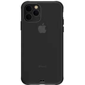  iPhone 11 Pro Max hátlaptok, telefon tok, fekete kerettel, átlátszó, Devia Soft Elegant