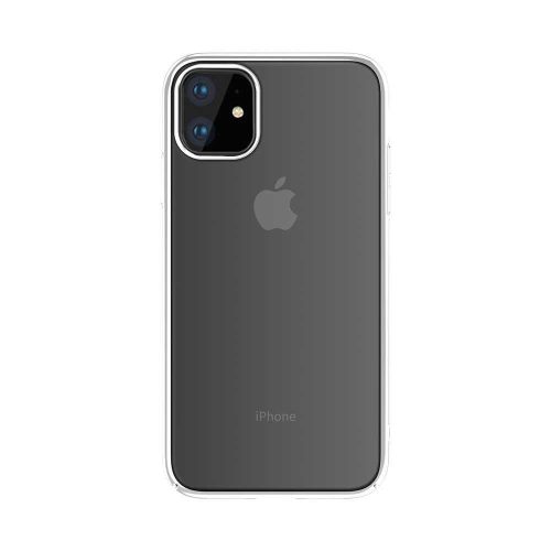 Telefon tok, iPhone 11 Pro hátlaptok, kemény, ezüst kerettel, átlátszó, Devia Glimmer