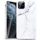 Telefon tok, iPhone 11 Pro hátlaptok, márvány mintás, fehér, Devia Marble
