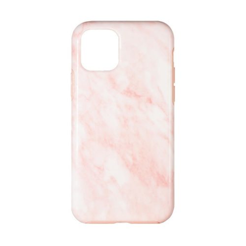 Telefon tok, iPhone 11 Pro hátlaptok, márvány mintás, rózsaszín, Devia Marble