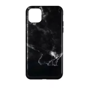   iPhone 11 Pro Max hátlaptok, telefon tok, márvány mintás, fekete, Devia Marble
