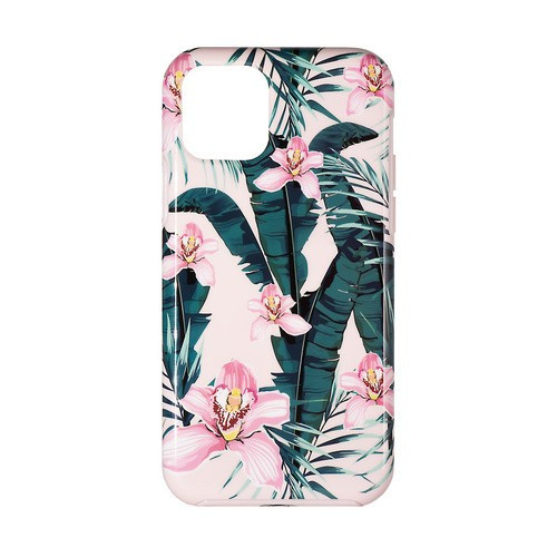 Telefon tok, iPhone 11 Pro hátlaptok, virág mintás, rózsaszín, Devia Perfume Lily