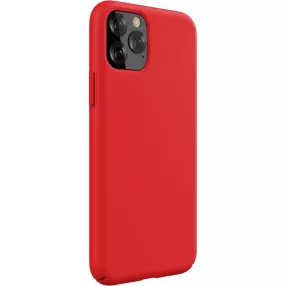   iPhone 11 Pro hátlaptok, telefon tok, matt, piros, Devia Nature