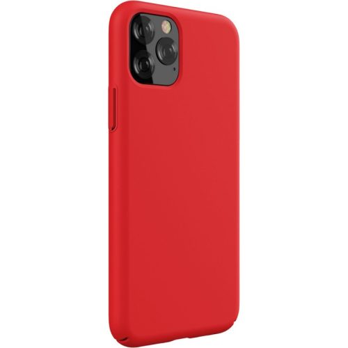 Telefon tok, iPhone 11 Pro Max hátlaptok, matt, piros, Devia Nature