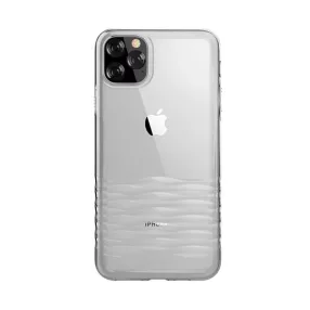   iPhone 11 Pro Max szilikon tok, hátlaptok, telefon tok, színátmenetes, átlátszó, szürke, Devia Ocean