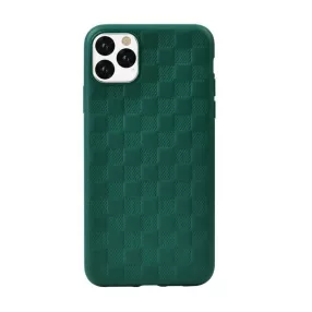   iPhone 11 Pro Max szilikon tok, hátlaptok, telefon tok, zöld, Devia Woven 2