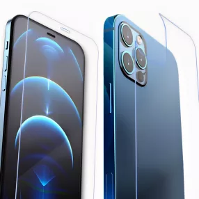   iPhone 12 Pro Max üvegfólia, tempered glass, előlapi, edzett, hátlapi fóliával, Devia