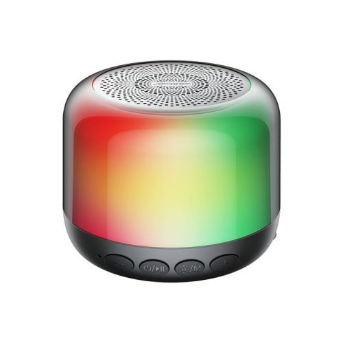 Joyroom bluetooth hangszóró, vezeték nélküli hangszóró, RGB fénnyel, fekete, 5W, JR-ML03