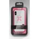 iPhone X / XS szilikon tok, hátlaptok, telefon tok, átlátszó, rózsaszín kerettel, Joway BHK30