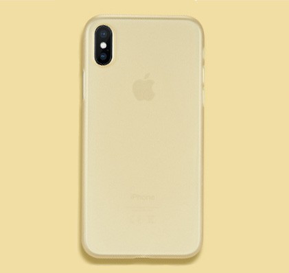 Telefon tok, iPhone X / XS hátlaptok, vékony, matt, arany, Joway BHK31