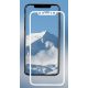 iPhone 11 Pro / X / XS üvegfólia, tempered glass, előlapi, 3D, edzett, hajlított, fehér kerettel, Joway BHM15 