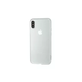   iPhone X / XS szilikon tok, hátlaptok, telefon tok, fehér keretes, átlátszó, Joway BHK32