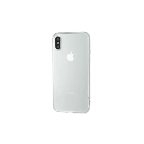 iPhone X / XS szilikon tok, hátlaptok, telefon tok, fehér keretes, átlátszó, Joway BHK32