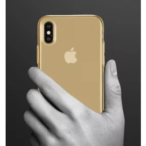   iPhone X / XS szilikon tok, hátlaptok, telefon tok, arany, Joway BHK33