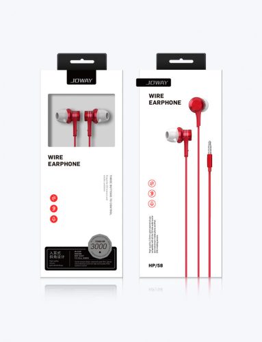 Joway HP58 piros csomagolt headset, fülhallgató