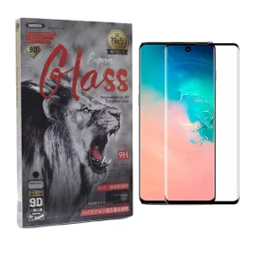   Samsung Galaxy Note 10 üvegfólia, tempered glass, előlapi, 9D, edzett, hajlított, fekete kerettel, Remax GL-32