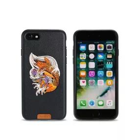   iPhone 7 Plus / 8 Plus hátlaptok, telefon tok, mintás, fekete, Remax RM-1636