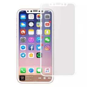   iPhone 11 Pro / X / XS üvegfólia, tempered glass, előlapi, 3D, edzett, hajlított, fehér kerettel, Remax GL-04