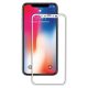 iPhone 11 Pro / X / XS üvegfólia, tempered glass, előlapi, 3D, edzett, hajlított, fehér kerettel, Remax GL-04