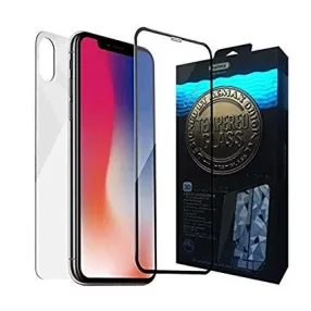   iPhone 7 Plus / 8 Plus üvegfólia, tempered glass, előlapi, 3D, edzett, hajlított, fekete kerettel, Remax GL-04