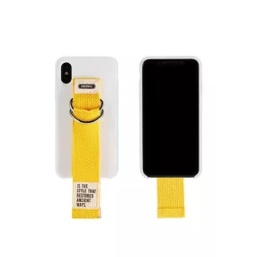   iPhone X / XS szilikon tok, hátlaptok, telefon tok, szíjjal, fehér, Remax RM-1643