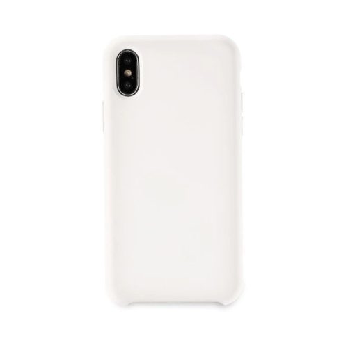 iPhone X / XS szilikon tok, hátlaptok, telefon tok, matt, fehér, Remax RM-1613