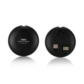   USB-C (Type-C) adatkábel, töltőkábel, USB-USB-C, fekete, 2.1A 1m, Remax RC-099a