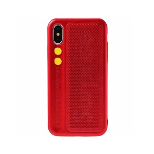 Telefon tok, iPhone X / XS hátlaptok, piros, Remax RM-1656
