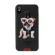Telefon tok, iPhone 7 Plus / 8 Plus hátlaptok, kutya mintás, fekete, Remax RM-1647, Pug Love