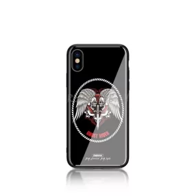   iPhone X / XS hátlaptok, telefon tok, műanyag, szellemlovas mintás, fényes, fekete, Remax RM-1653, BL-02, Ghost Rider