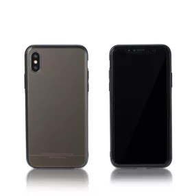 iPhone X / XS hátlaptok, telefon tok, barna, Remax RM-1653