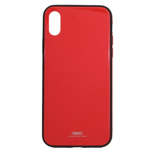 Telefon tok, iPhone 7 Plus / 8 Plus hátlaptok, fényes, piros, Remax RM-1665