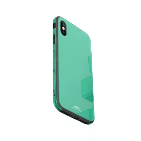   iPhone X / XS hátlaptok, telefon tok, fényes, zöld, Remax RM-1665