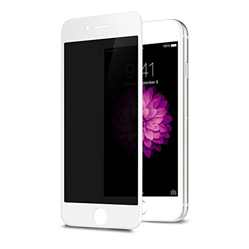 iPhone 7 Plus / 8 Plus előlapi, 9D, edzett, hajlított, betekintés védelemmel, fehér kerettel, Remax GL-35