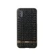 Telefon tok, iPhone XS Max hátlaptok, köves, fekete, Remax RM-1675