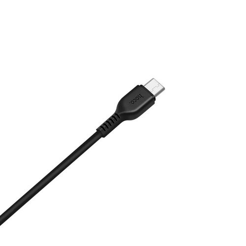 USB-C (Type-C) adatkábel, töltőkábel, USB-USB-C, fekete, 3A 1m, Hoco X13