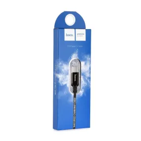   USB-C (Type-C) adatkábel, töltőkábel, USB-USB-C, fekete, 3A 2m, Hoco X14