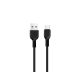 USB-C (Type-C) adatkábel, töltőkábel, USB-USB-C, fekete, 3A 1m, Hoco X20