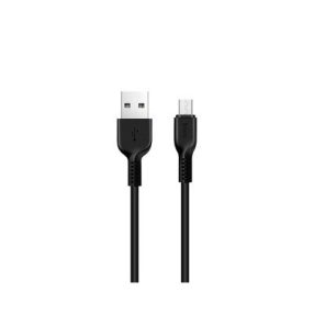   Micro USB adatkábel, töltőkábel, fekete, 2.4A 3m, Hoco X20