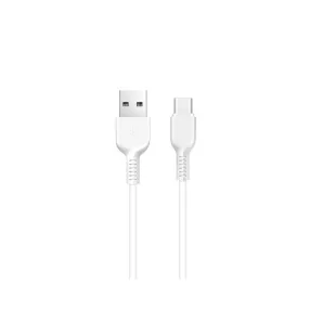   USB-C (Type-C) adatkábel, töltőkábel, USB-USB-C, fehér, 2.4A 3m,  Hoco X20
