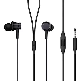   Xiaomi Mi ZBW4354TY fekete gyári stereo 3,5mm headset, fülhallgató csomagolt