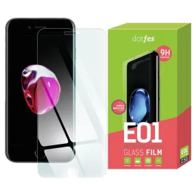   iPhone 7 Plus / 8 Plus üvegfólia, tempered glass, előlapi, edzett, Dotfes E01 csomagban (3db üvegfólia + felhelyezést segítő keret)