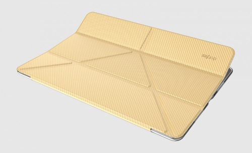 Apple iPad Pro 10,5" 2018 arany prémium origami tok, Dotfes L01