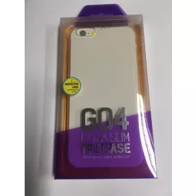   iPhone 6 Plus / 6S Plus szilikon tok, hátlaptok, telefon tok, átlátszó, Dotfes G04