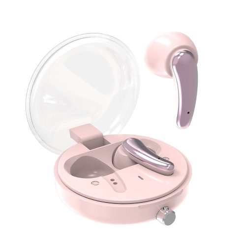 Vezeték nélküli fülhallgató, stereo bluetooth headset, rózsaszín, Pavareal PA-H13