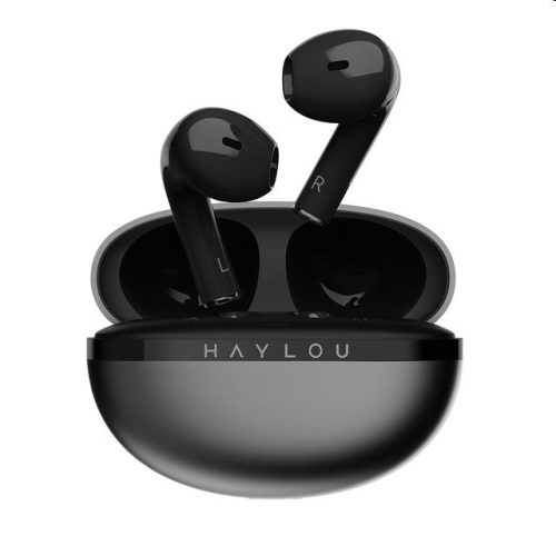 Haylou vezeték nélküli fülhallgató, stereo bluetooth headset töltőtokkal, TWS, fekete, Haylou X1 2023