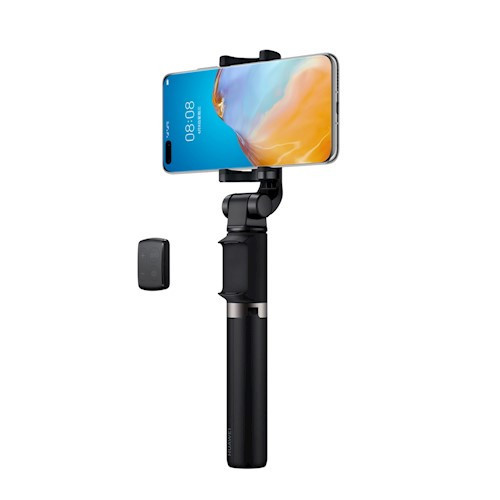Selfie bot, tripod, távirányítóval, bluetooth-os, vezeték nélküli, fekete, Huawei CF15 Pro