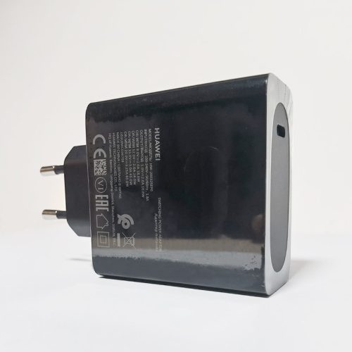 Huawei USB-C (Type-C) hálózati töltőfej, gyári, 65W, fekete, Huawei HW-200325EPO