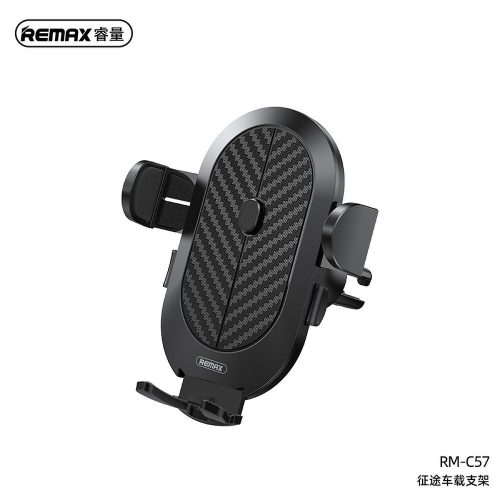 Autós mobiltelefon tartó, szellőzőnyílásra helyezhető, fekete, Remax RM-57