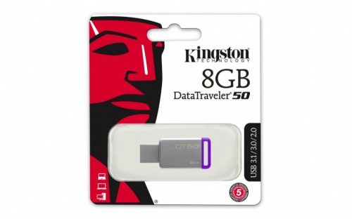Kingston DT50 8GB USB 3,1 3,0 pendrive artisjus matricával